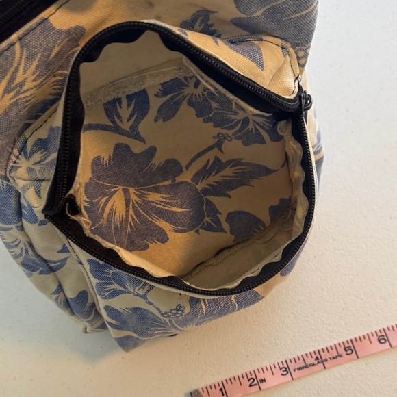Vintage Newport Canvas Mini Backpack – Tropical Print, Beach & Concert Ready - Picture 6 of 10